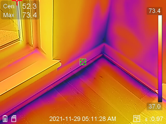 Identification of moisture issues with IR