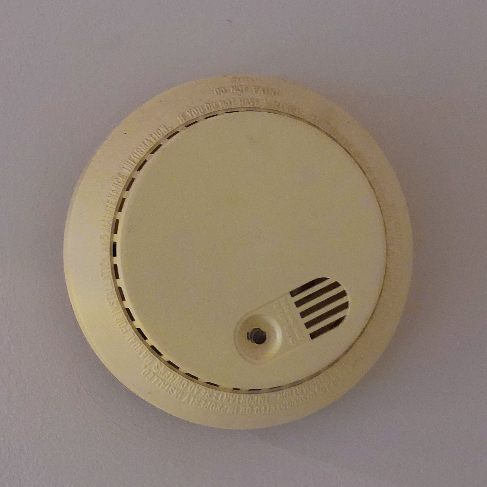 Yellow Smoke Detector