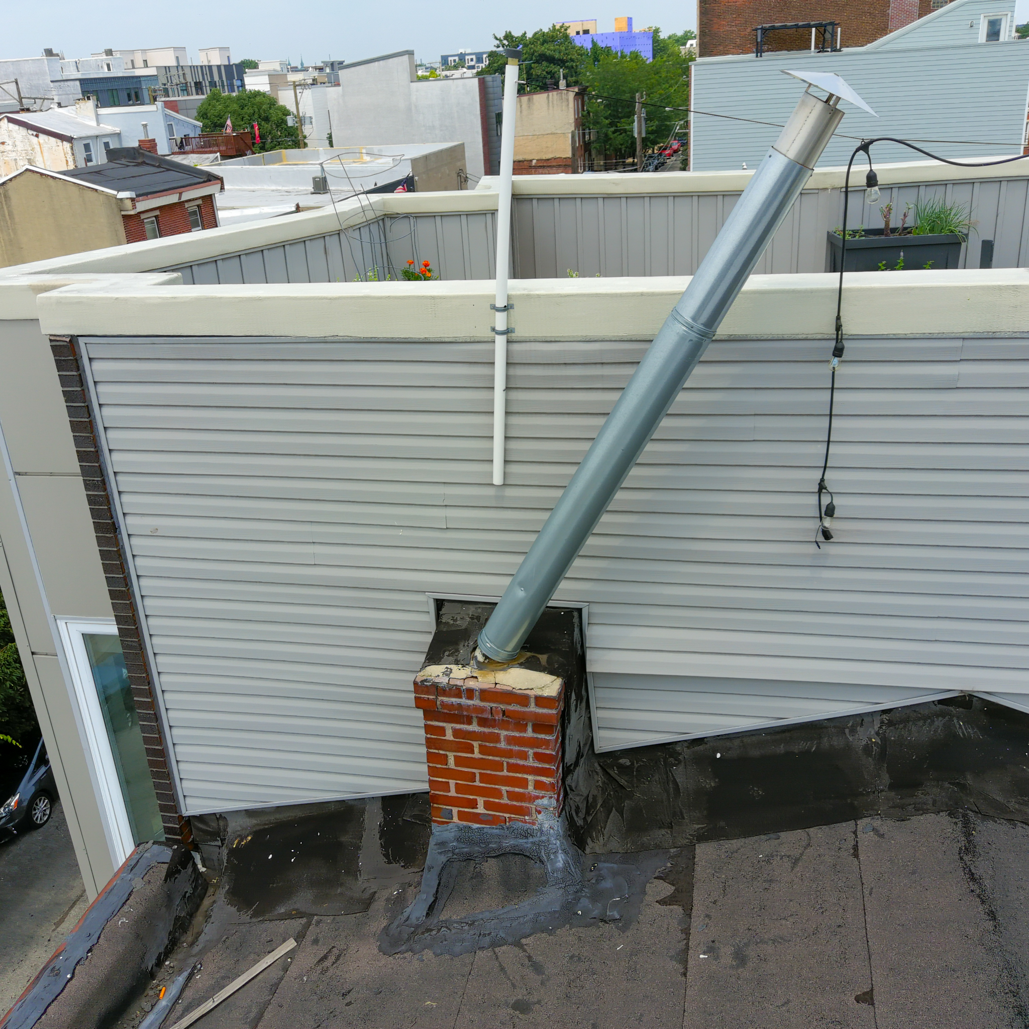 Damaged Chimney